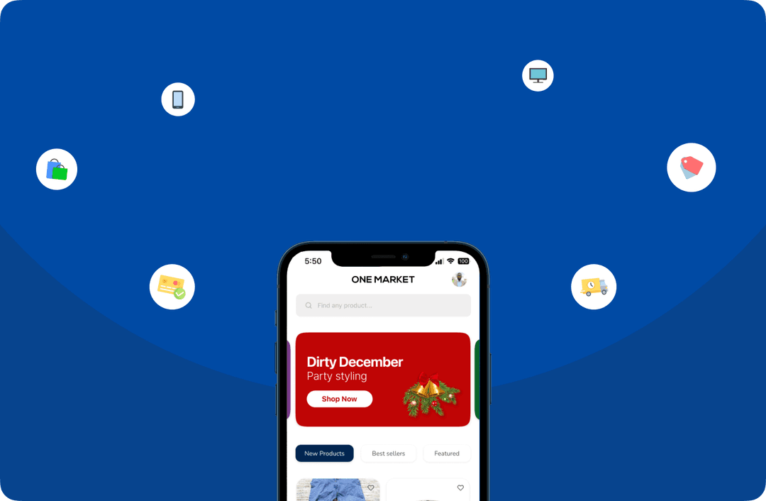 One Market app preview