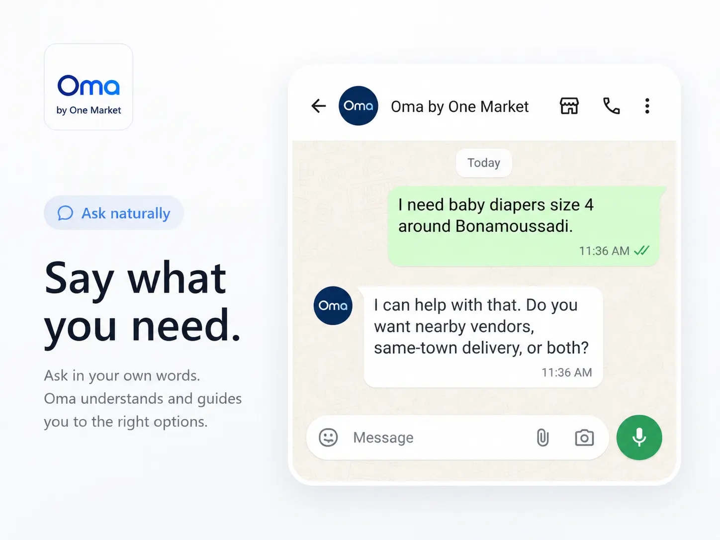 Oma ask naturally feature visual